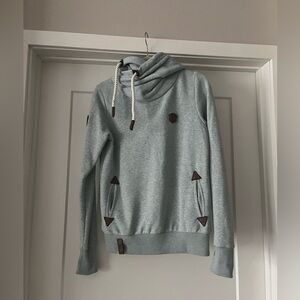 Naketano Sweatshirt Hoodie Blue Medium
